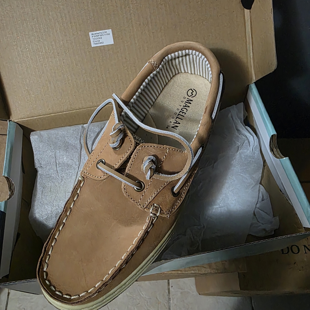 Magellan Outdoors Tan Boat Shoes